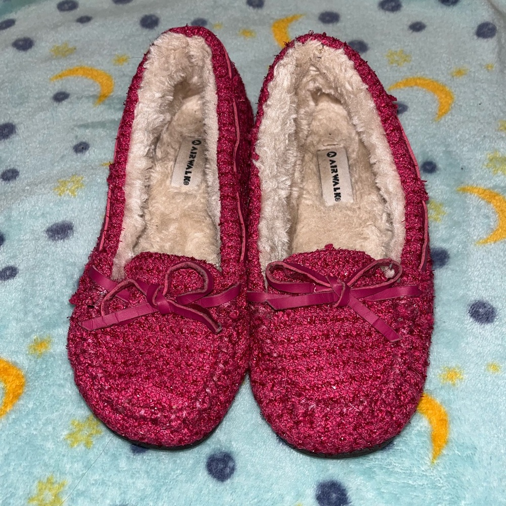 Pink Moccasins with Bow
